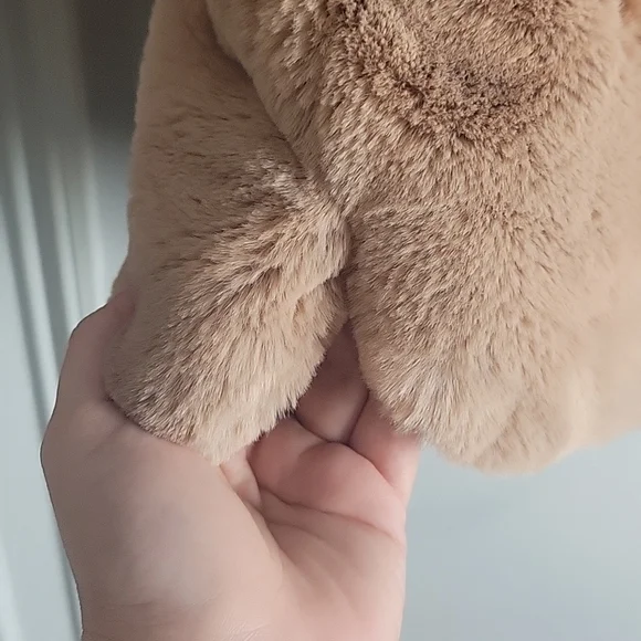 Zara-KIDS-Pink Faux Fur Hooded Coat-Size 9 - Picture 6 of 15